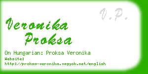 veronika proksa business card